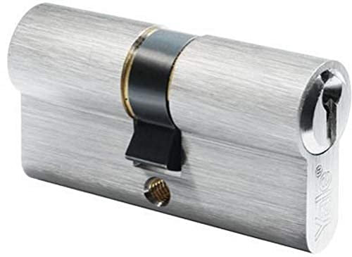 Yale Cylindre profil Euro 600 - Double/Urgence - 27/27 - Nickel satiné - Blister 1