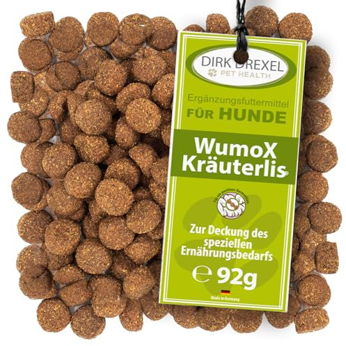Dirk Drexel WumoX Kräuterlis für Hunde | Leckerlis mit Kräuterextrakten | natürliche Ernährung zur Stärkung des Darmmilieus | mit echtem Wermut | natürliche Alternative