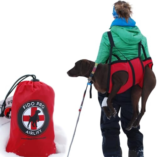 Fido Pro Airlift Emergency Dog Rescue Sling - Red