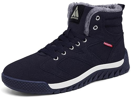 Mishansha Bottes de Hiver Homme Femme Chaud Antidérapant Chaussures de Neige Taille 36-48 EU