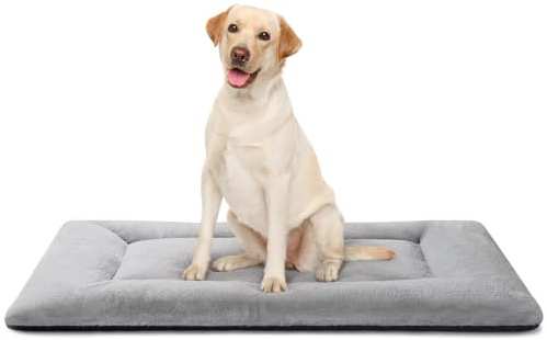 ZENGAOOU Washable Dog Crate Bed with Non-Slip Bottom, (106×71×5 cm)