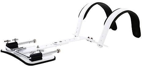 SAFIGLE Verstellbarer Snare Drum Träger mit Schultergurt Aluminiumlegierung Weiß Leicht zu Transportieren und Einfach zu Montieren für Marschkapellen und Trommeln