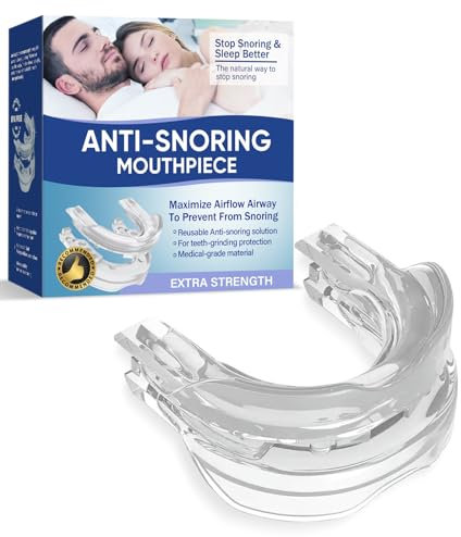 Schnarchstopper, Effektiv Anti Schnarch Mundstück Schnarchen Stopper, Schnarchschiene Gegen Zähneknirschen und Schnarchen, Adjustable Knirscherschiene für Nacht