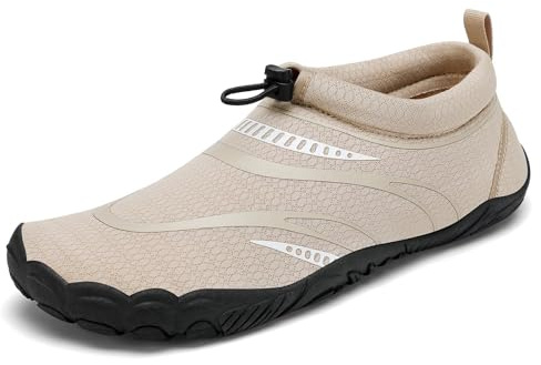 Mishansha Unisex vattensport skor dam lätta halkfria surfskor herr sommar dykning skor för strand simning yoga 36-46EU, Khaki, 39 EU