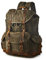BRASS TACKS Leathercraft Leinen Rucksack Gewachst Leinen Crazy Horse Leder - 15.6 Zoll Laptop Alltag Casual/Business Sport Wanderrucksack Wasserdicht Herren (Dunkelbraun)