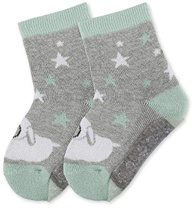 Sterntaler Unisex Baby fli air stanley Socken, Silber Mel., 17-18 EU