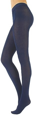 CALZITALY Cashmere Wool Tights – Fleece Lined Warm Pantyhose for Women, S, M, L, XL, XXL, 3XL, 4XL, 150 DEN (XL, Blue)