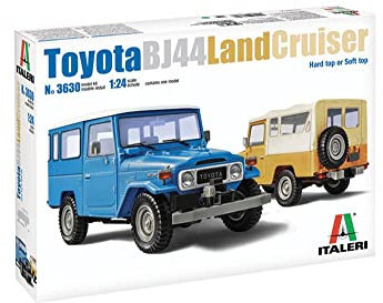 Italeri 3630S - 1:24 Toyota BJ-44 Landcruiser So./Ha.Top, Modellbau, Bausatz, Standmodellbau, Basteln, Hobby, Kleben, Plastikbausatz, detailgetreu, Mehrfarbig