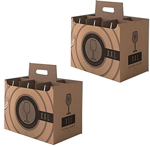 Acan Tradineur - Pack de 12 Copas - Modelo XXL - Capacidad: 730 ml - Ideal para Vino - Aptas para lavavajillas - Tamaño Aprox: Ø 7,2 x 22,5 cm