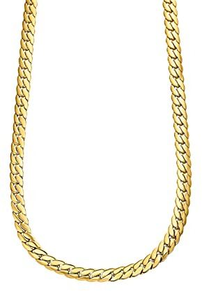 LOTUS STYLE Cadena Acero Inoxidable Hombre de 316l - Diseño Sofisticado y Resistente al Agua 500.00 mm LS2210-1/2 Collar Hombre Dorado - Regalo de Cumpleaños, Aniversario, Día del Padre
