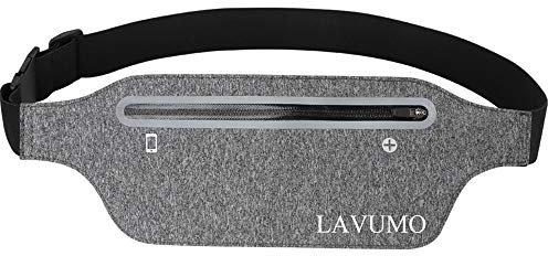 LAVUMO Sport Hüfttasche Lauftasche Handy Jogging Laufgürtel Damen Herren Bauchtasche Belt für iPhone 15 Pro Max Plus 14 13 12 11 Samsung S24 S23 Ultra Huawei Smartphone unter 7,0 Joggen Laufen Gürtel