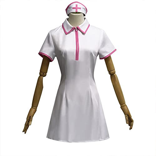 OSIAS Anime Chainsaw Man Cosplay Nurse uniform for Makima and Power(L)
