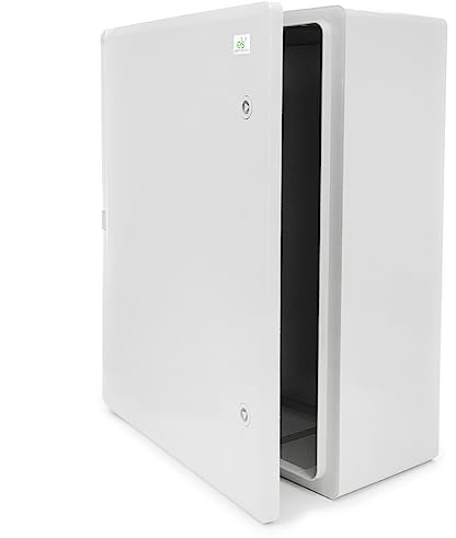 ELS Elektrotechnika - Armadietto per quadro elettrico, alloggiamento industriale IP65, piastra di montaggio zincata, blocco, porta con guarnizione perimetrale, armadietto a parete, alloggiamento vuoto