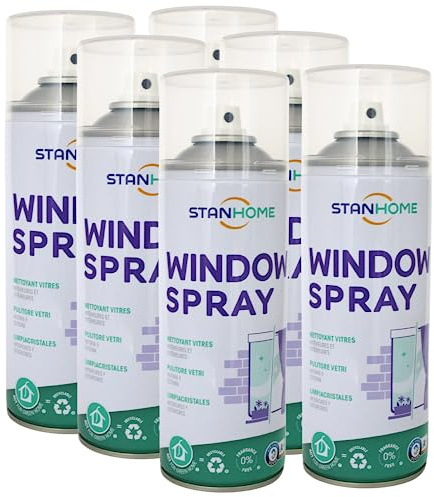 Stanhome limpiacristales Windows Spray - Multiusos para Ventanas, Espejos, Mamparas, Vidrio, Lunas - Elimina grasa y suciedad sin dejar marcas - Nuevo Formato, Fórmula Mejorada (400ml) (6)