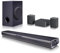 LG SQC4R - Barra audio intelligente, 220 W, Dolby Digital, compatibile con LPCM, Equalizzatore di Bassi, 4.1 Canali, Nero
