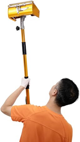 Strumenti di finitura piatta 9,8 Strumenti finitura cartongesso strumento di finitura piatto interruttore telescopico rapido Regolabile Drywall Trowel Flat Finishing Tools Corner Roller regolabile