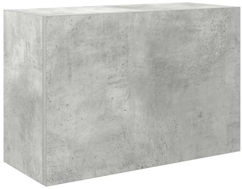 vidaXL Bad-Wandschrank Betongrau 60x25x40 cm Holzwerkstoff, Bad-Hängeschrank, Hängeschrank Badezimmer, Wand-Badschrank, Hängeschrank Bad