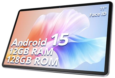 SVITOO 2025 Neueste Android 15 Tablet, 11 Zoll, 12GB RAM + 128GB ROM (1TB TF), Octa-Core, 1280x800 HD, 8000mAh（mit NTC）, Widevine L1, 8MP + 5MP, 2.4G + 5G WiFi, GPS, Bluetooth 5.0