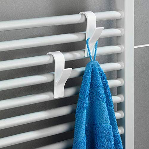SHOP-STORY - Crochets Porte-Serviette pour Radiateur de Salle de Bain - Pack de 6