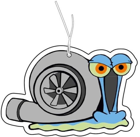 CME.Promo Duftbaum Turbo Schnecke – Duftspender lustig für Auto – 2 Stück – Grau