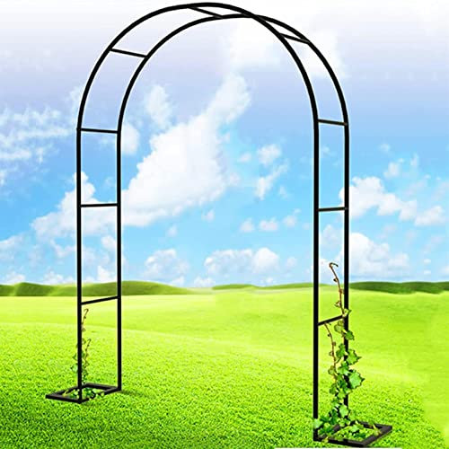 Arche Jardin pour Rosiers Plantes Grimpantes, Metal Arceau à Rosiers, Arche de Rosiers Vigne Mariage, Pergola Tonnelle de Jardin, Intérieur Extérieur Décoration de Fête,350x220x40CM