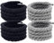 ROSYLEVE 2 pares de cordones gruesos para Air Force 1 Rope Laces Cordones redondos 8 mm Fat Laces 150 cm para zapatillas de deporte, Gris Marino, extra-large