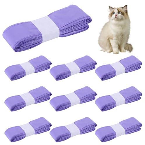 10 Pack Katzenstreu Nachfüllbeutel, Windel-Nachfüllbeutel kompatibel mit Litter Genie, 4,5 m Katzenstreu Nachfüllung Katzenstreu Entsorgungseimer für Angelcare Tommee Tippee und Spross