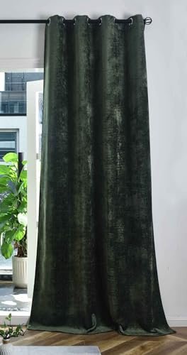 Gardinenbox Verdunkelungsvorhang HxB 245x135 cm Grün »Nürnberg« Ösen Raffhalter Chenille samtig weich geschmeidig fallend 202420