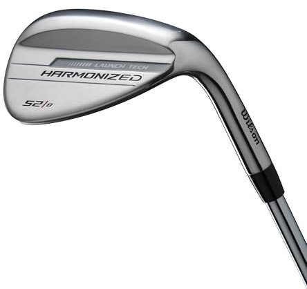 Wilson Harmonized Wedge, Größerer Sweetspot, 52° Loft, Linkshänder, Legierter Stahl, Silber/Schwarz