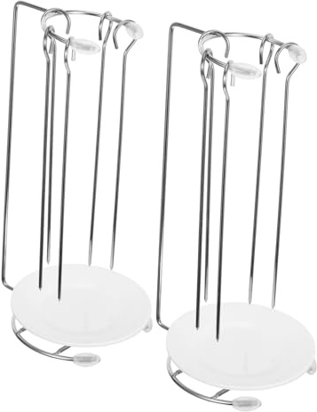SEWACC Supporto per Barbecue in Acciaio Inox 2 Pezzi, Griglia Sospesa per Spiedini, Staffa Smontabile per Grigliate all’Aperto e Picnic, Facile da Pulire e Trasportare