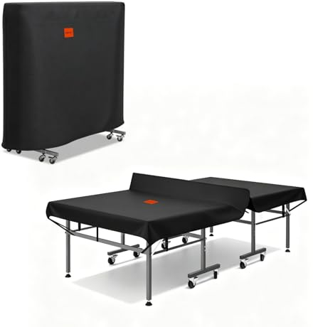 Awnic Housse de ping-Pong pour Table de ping-Pong - Résistant aux déchirures - Imperméable - Coupe-Vent - Résistant aux UV - 165 x (25/70) x 170 cm