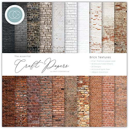 Craft CON PAPRPAD 6 Brick TXTR