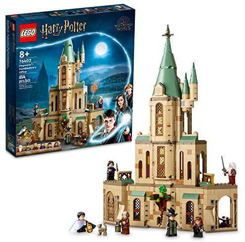 LEGO Harry Potter Hogwarts: Dumbledore’s Office 76402 Castle Toy, Set with Sorting Hat, Sword of Gryffindor and 6 Minifigures, for Kids Aged 8 Plus