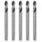 sourcing map 5pcs High-speed Steel Drill Bits 6mmx80mm for Hole Saws Arbor Drill Bit Replacement Thick Metal Cutting