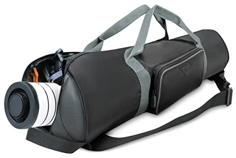 USA Gear Refractor Telescope Case - Holds Telescopes/Tripod 21 to 35 inches - Adjustable Extension, Storage Pocket, Strap - Compatible with ToyerBee, Gskyer, NASA, Celestron Telescope Bags and Cases