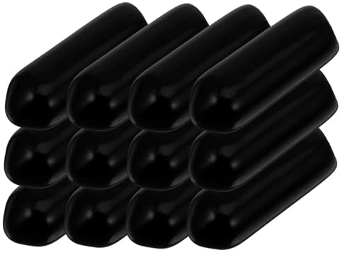 PRETYZOOM 300 Piezas de Puntas de Gancho para Tablero Perforado Tapas de Goma Accesorios para Almacenamiento Supermercados Instalación Color Negro