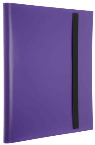 CAPASTEC Carpeta de tarjetas, 9 compartimentos, 20 páginas, capacidad para 360 tarjetas, carpeta de colección de doble cara, carpeta para tarjetas deportivas y de juego. Púrpura