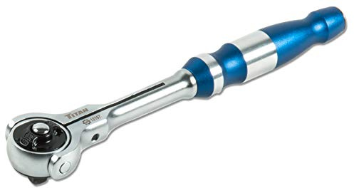 TITAN 12167 Chiave a cricchetto da 1/4 x 6-1/2 a 90 denti con testa girevole