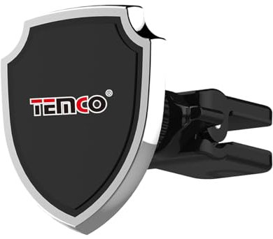 Temco BW906-N - Soporte magnético de móvil con Rejilla de Aire, Color Negro