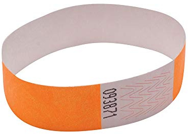 Announce Wrist Band 19mm Orange (Pack of 1000) AA01836