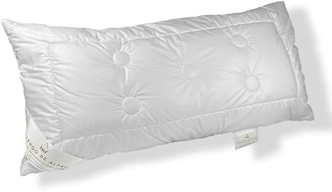 Abolengo de Alpaca Alpaka Kopfkissen mit feinstem Baby Alpaka versteppt 40x80cm, medium-fest (Füllung: Schurwollkügelchen)