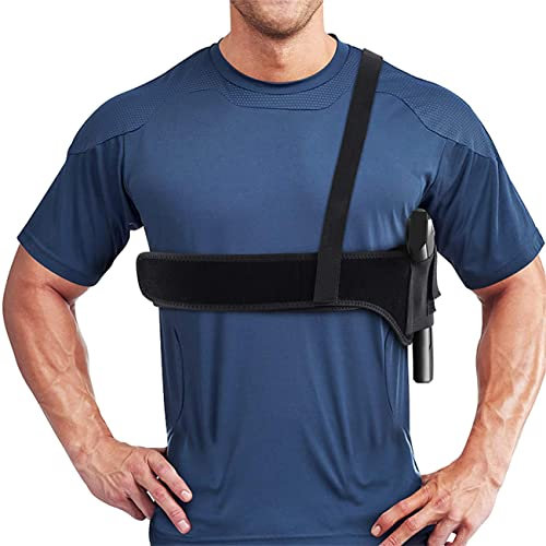 Goldmiky Gun Holster, Verdeckte Pistolenhalfter, Tactical Deep Concealment Schulterholster für Frauen und Männer, Langlebig und flexibel einstellbar Bauchband Taille Pistole Gürtel (40inch/101cm)