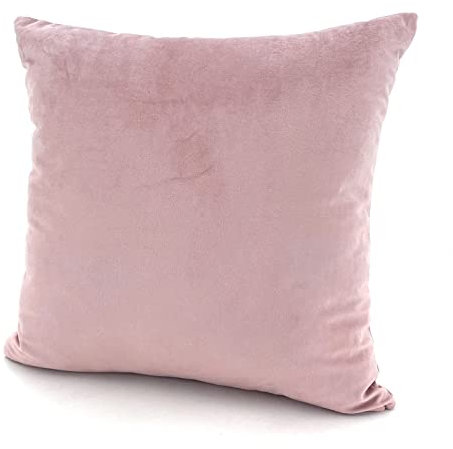 Heimtexland ® Samt Ösenschal, Gardine und Kissenhülle Typ641 (50x50 cm, Altrosa)