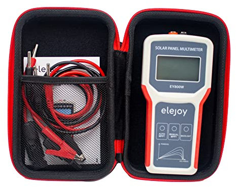 Toplionace EY800W LCD Anzeige Photovoltaik Multimeter, Solarpanel MPPT Tester Intelligentes MPPT Solarpanel Multimeter VOC Testleistungsmesser (EY800W)