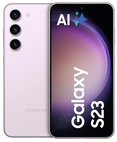 Samsung Galaxy S23 AI-Android-Smartphone, 256GB, 3.900mAh Akku, Smartphone ohne Vertrag Lavender inkl. 36 Monate Herstellergarantie [Exklusiv bei Amazon]