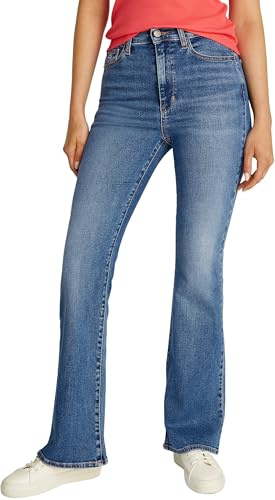 Tommy Jeans Vaqueros Mujer Sylvia Flared Bootcut Cintura Alta, Azul (Denim Medium), 32W/28L