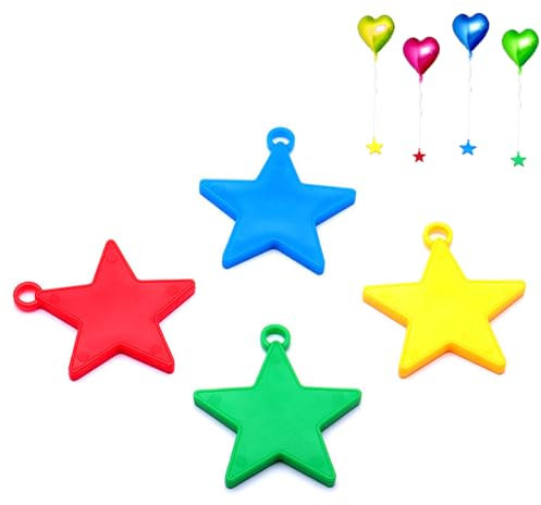 20 pezzi di peso a forma di stella, palloncini a elio, pesi colorati, per matrimoni, compleanni, feste, fidanzamento, San Valentino, bambini, celebrazioni