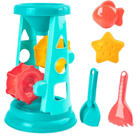 Juguetes De Playa para Niños, Juguetes De para La Playa | Juego De Playa para Niños Pequeños De Playa Portátil para Niños, Pala De, Molino De Viento, Reloj De De Plag