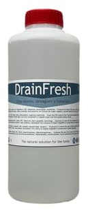 Neusol DrainFresh – Neutralizador de olores eficaz e inmediato | Para depósitos, desagües y tuberías | Uso en casa, hotel y autocaravana | Fórmula natural y segura – 1L