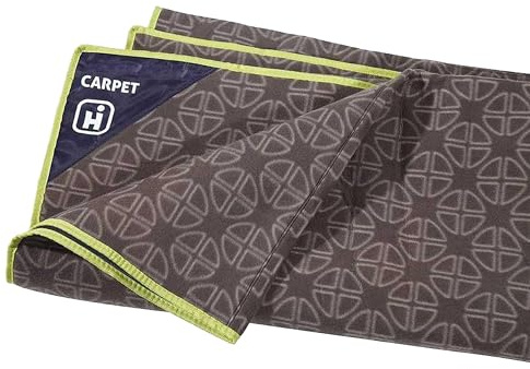 Hi-Gear Hampton 4 Tent Carpet, Waterproof Backed Soft Floor Mat, 380 x 270cm, for Family Camping, with Ground Insulation